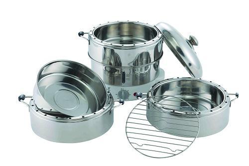 苏泊尔原味节能全不锈钢电蒸锅,发热盘由美科美供应 苏泊尔原味节能全不锈钢电蒸锅,发热盘由美科美供应